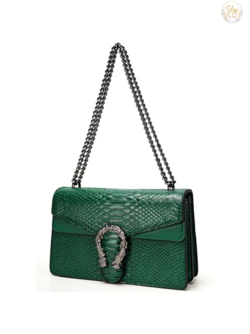 Faux Leather Crossbody Bag Chain Purse Satchel Handbag for Women